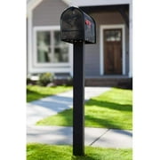 Solar Group E16B Locking Rural 2-Slot Mailbox, Black