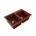 thumbnail image 3 of Ruvati RVG1331RS 33 x 22 inch epiGranite Kitchen Sink - Carnelian Red, 3 of 6