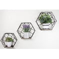 thumbnail image 5 of Admired By Nature Wall-Mounted Metal Wire Hanging Storage Shelves, A. Black, 5 of 5