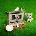 thumbnail image 2 of Casa de muñecas Chicken Coop Modelismo Gallinero Decorativo Mueble de Adornos para Casa de 1/12 Fanmusic Casa de muñecas Chicken Coop, 2 of 6