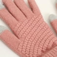 thumbnail image 5 of Winter Gloves for Men Women, Touch Screen Texting Warm Gloves Full Finger Knitted Wool Riding Gloves, 5 of 8