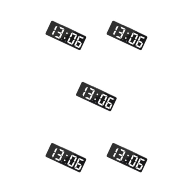 Kearding Reloj despertador digital LED clásico Configuración de alarmas Aula de despertador por voz electrónica con ahorro de energía Type2 NO2