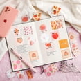 thumbnail image 3 of 225pcs Peach Washi Paper Stickers, DIY Decoration Mini Size Fruits Peach Sticker for Laptop, Planners Scrapbook, Diary Notebooks, Album, Phone Case (P, 3 of 4
