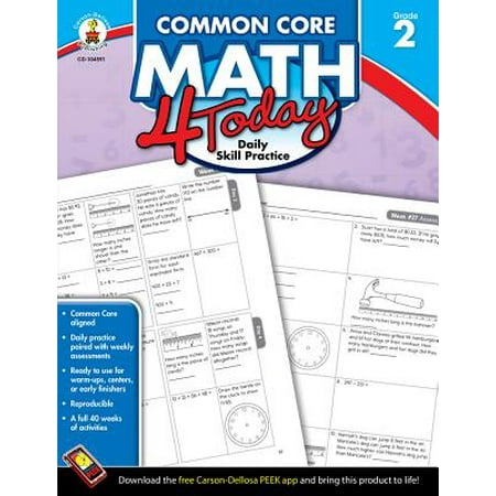 Daily Math Warm Ups - Common Core Math 4 Today, Grade 2 : Daily Skill Practice