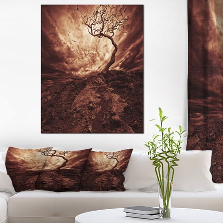 Dramatic White Sun over Lone Tree - Extra Large Wall Art Landscape |  Walmart Canada
