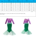 thumbnail image 6 of Girls Princess Mermaid Costume Cosplay Party Dress, 6 of 6