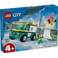 thumbnail image 3 of LEGO City Emergency Ambulance and Snowboarder Toy Vehicle Playset for Kids, Boarder and Paramedic Minifigures, Imaginative Pretend Play Winter Toy for Boys and Girls Ages 4 and Up, 60403, 3 of 8