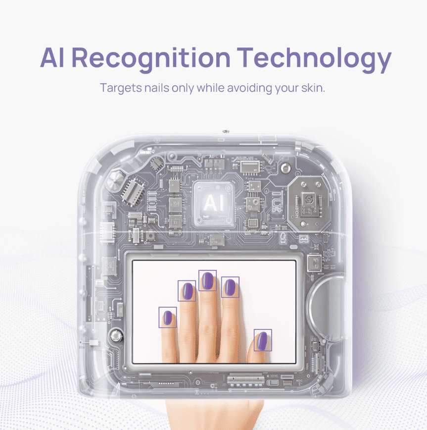 ONail - AI Technology Corded Nail Lamp (White) + Free Gen'C Béauty