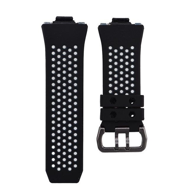 Pulsera deportiva de silicona de repuesto para Fitbit Ionic Correa de color negro y gris