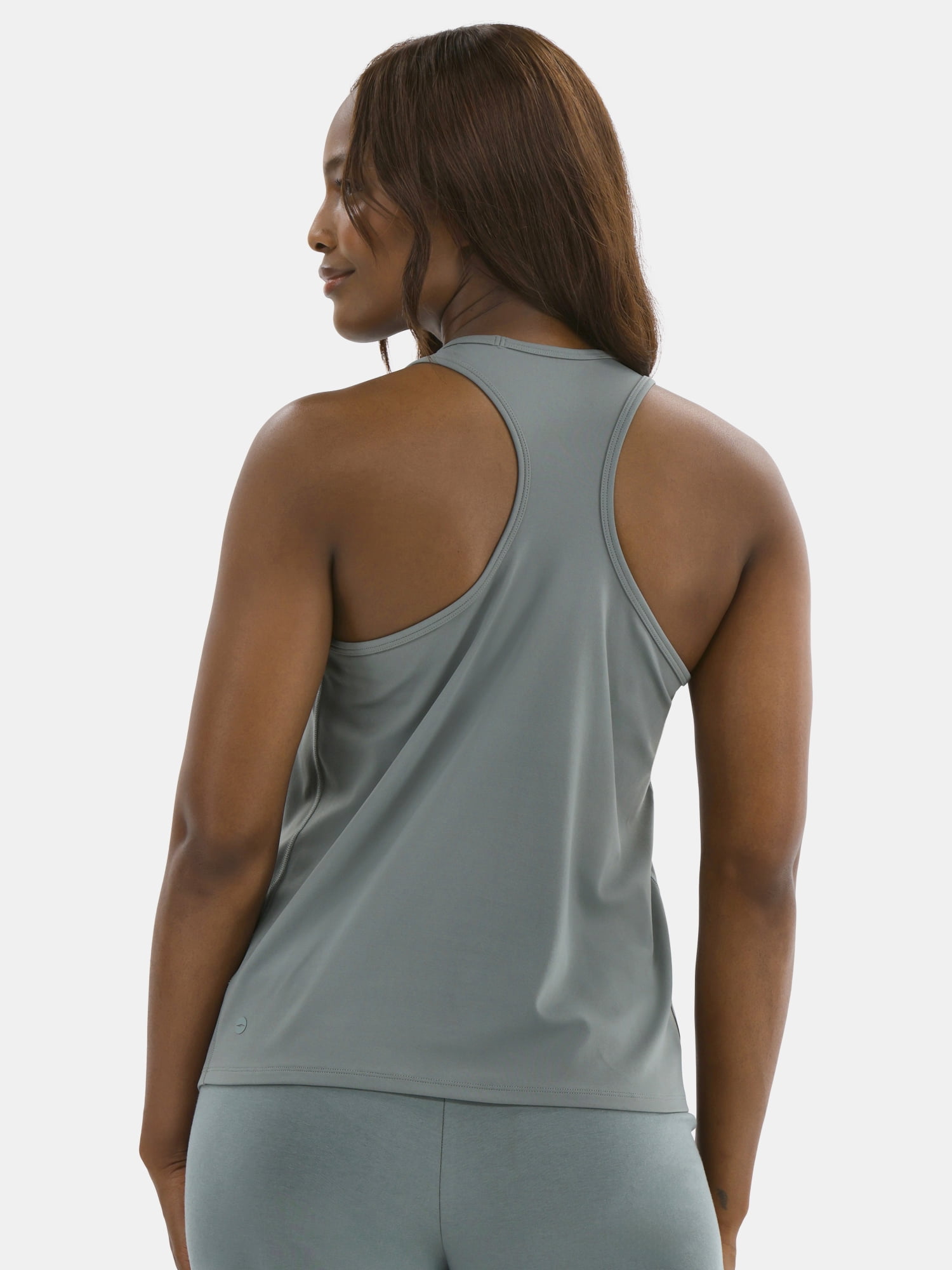Avia Women's SoftSculpt Relaxed Racerback Tank Top with UPF 50, Sizes XS-XXXL