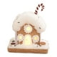 thumbnail image 2 of Casa navideña de jengibre iluminada con escena , ideal como regalo para fiestas o como pieza de colección de invierno para sala de Estilo C, 2 of 8