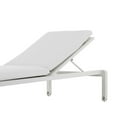 thumbnail image 4 of Edie 76 " Outdoor Chaise Lounger White Aluminum Frame White Cushions, 4 of 9