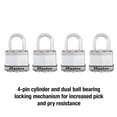 thumbnail image 4 of Padlock Master Lock M1XQ Magnum Heavy Duty, paquete de 4 unidades con llave, 4 of 6