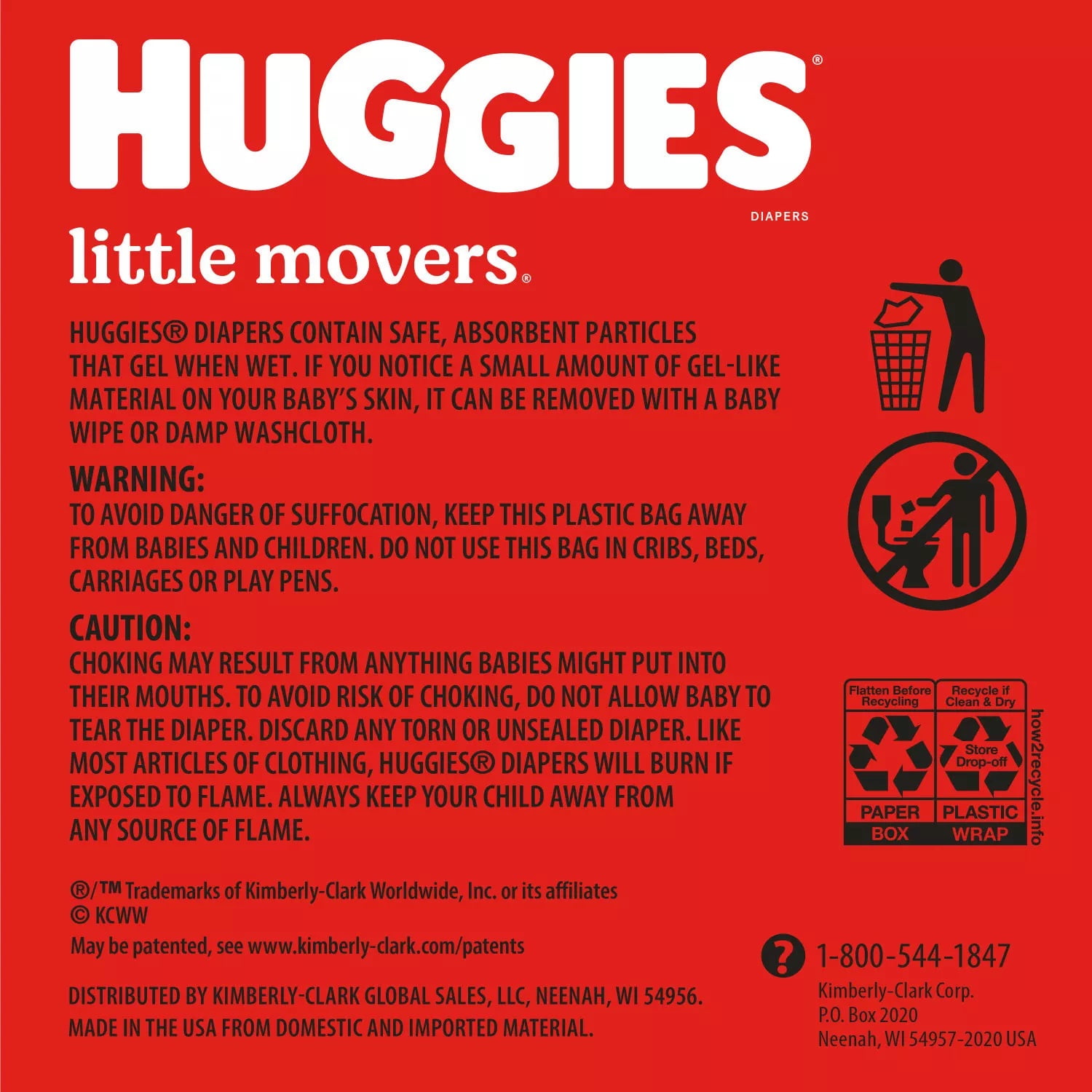 Huggies Little Movers Baby Diapers, Size 7 (41+ Pounds), 96 Count