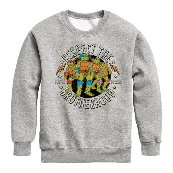 Teenage Mutant Ninja Turtles - Respect The Brotherhood - Toddler & Youth Crewneck Fleece Sweatshirt