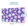 thumbnail image 2 of Pofeuu Skull mushroom colorful Print Mouse Pad,Rubber, Multipurpose Comfortable Waterproof Mousepad Desk Mat for Gamer Office Home, 2 of 8