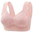 thumbnail image 1 of Lenpel Push up Bras for Women Plus Size Wireless Supportive Lace Full Coverage Bralettes Comfortable Everyday Bras, 1 of 3