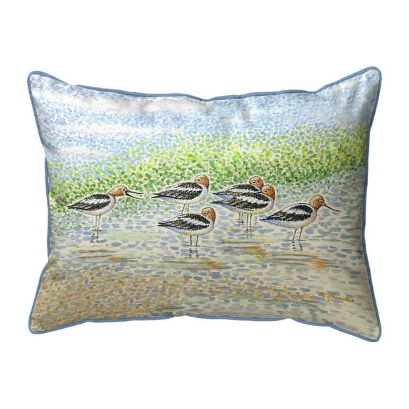 Betsy Drake HJ1365 16 x 20 in. Summer Avocets Indoor & Outdoor Pillow - Large