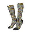 thumbnail image 2 of Balery Funny Construction Fun Novelty Socks Men'S Women'S Crew Socks Funny Crazy Novelty Socks Quirky And Cool Socks, 2 of 9