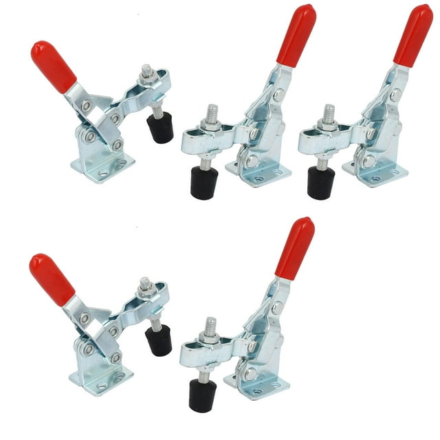 Unique Bargains 100Kg Holding Capacity 65 Degree Handle Open Vertical Toggle Clamps GH-102B 5pcs