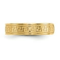 thumbnail image 4 of 14K Yellow Gold Ring Band Toe Greek Key, 4 of 5