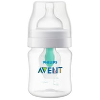 Philips Avent Anti-colic Baby Bottle with AirFree Vent, 4oz, 1pk, Clear, SCY701/91