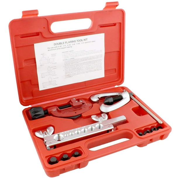 Double Flaring Kit with Tubing Bender (Flare Tool) and Pipe Cutter (1