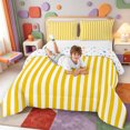 thumbnail image 3 of Erosebridal Modern Geometric Line King Size Comforter Sets,Mid-Century Striped Comforters King Size,Colorful Stars Reversible,3 Pieces,1 Comforter and 2 Pillowcases, 3 of 7