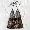 thumbnail image 4 of XIYON Tank Tops For Women Leopard Print Sleeveless Tank Top Neck V Backless Sling Camisole Slim Fit Stretchy T Shirt Trendy Fashion Clothes, 4 of 9