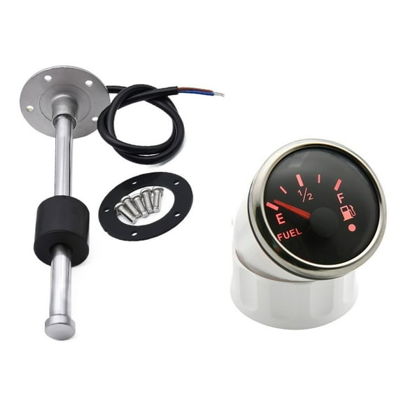 52MM Fuel Level Gauge 0-190Ohm /240-33ohm Oil Tank Level Indicator Meter With Fuel Level Sensor 150MM 200MM 250MM 300MM 350MM ,High Precision