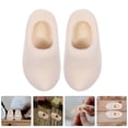 thumbnail image 3 of pares de zapatos de casa de muñecas, modelos de zapatos de madera en blanco, mini zapatos holandeses de madera (3 cm), 3 of 7