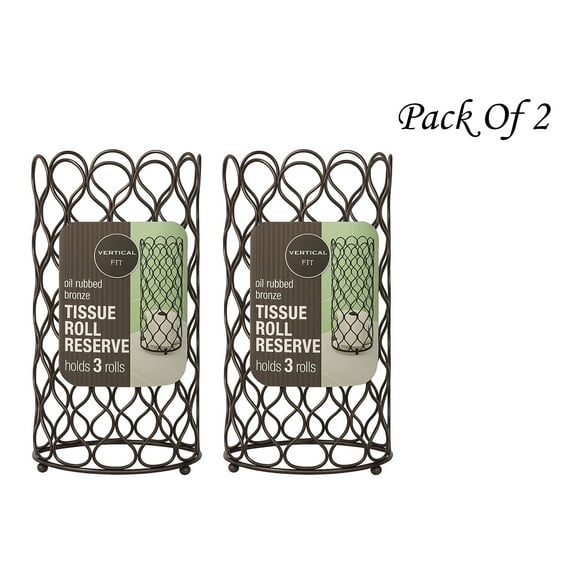 Vertical Fit Oil Rubbed Bronze Toilet Paper Holder Reserve