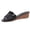 Slipper - Black, variant on Dressy Sandals for Women Evening Party Slip On Open Toe Wedges Elegant Sheer Mesh Upper Sparkly Rhinestone Embellished Slides Special Occasion Footwear