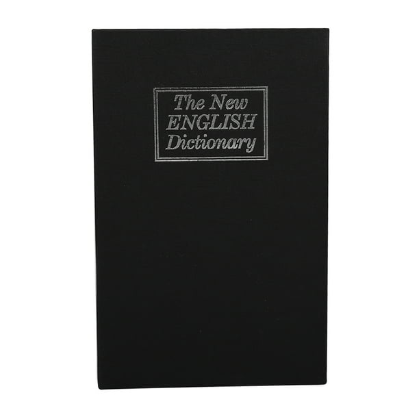 Caja fuerte para libros ocultos Sincero para dinero en efectivo joyas y objetos de valor negro