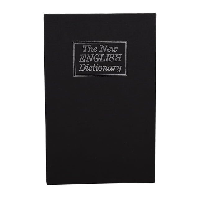 Caja fuerte para libros ocultos Sincero para dinero en efectivo joyas y objetos de valor negro