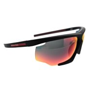Sunglasses Prada Linea Rossa PS 7 YS DG010A Matte Black/Black Rubber Dark