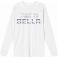 thumbnail image 4 of Ciao Bella Adult White Crew Neck Long Sleeve Tee-Medium, 4 of 6