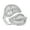 silver, variant on 925 Sterling Silver Leaf Shaped Ring with Cubic Zirconia CZ Stones | Size 9 | Women & Unisex