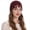 Bead Burgundy, variant on NCY Women Cotton Crochet Skull Cap Handmade Knit Cutout Floral Beanie Hat