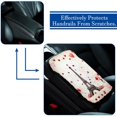 thumbnail image 5 of Valentine's Day Soft Comfortable Furry Printed Car Armrest Cover Pad 12.5x8.2 Inch, 5 of 6