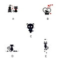 thumbnail image 4 of jesticaly Cat Light Switch Sticker Decal Vinyl Art Wall Sticker Lightswitch Black Kitten 1pcs #1 1Set, 4 of 6