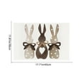 thumbnail image 3 of Boovnll Easter Placemats, Washable Wipeable Heat-Proof Easter Bunny Printing Placemats for Home Kitchen Dining Table Holiday Party Decor, Easter Decorations, 12x18", 3 of 6