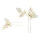 thumbnail image 4 of 2x1 Pareja Novia Boda Prom Perlas Flor Cabello Pin Lateral, 4 of 10