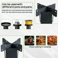 Ktaxon Rocket Stove Portable Wood Burning Camping Stove for Outdoor