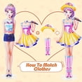 thumbnail image 6 of Jacone Magnetic Dress Up Dolls - Girls Fun Mix and Match Play Paper Dolls with Different Countries Magnetic Costume Stickers for Creating Imaginative Birthday Gifts, 6 of 6
