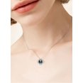 thumbnail image 4 of TANGPOET Black Pearl Necklace 925 Sterling Silver Tahitian Black Pearl Necklace Freshwater Jewelry Inlaid Birthday Present Gifts for Women Mother Wife, 4 of 5