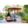 thumbnail image 2 of Pemberly Row Skye 9' Bronze Patio Umbrella in Olefin Teak, 2 of 6