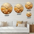 thumbnail image 5 of Designart "Golden pastures" Abstract Landscape Oversized Wall Clock, 5 of 5