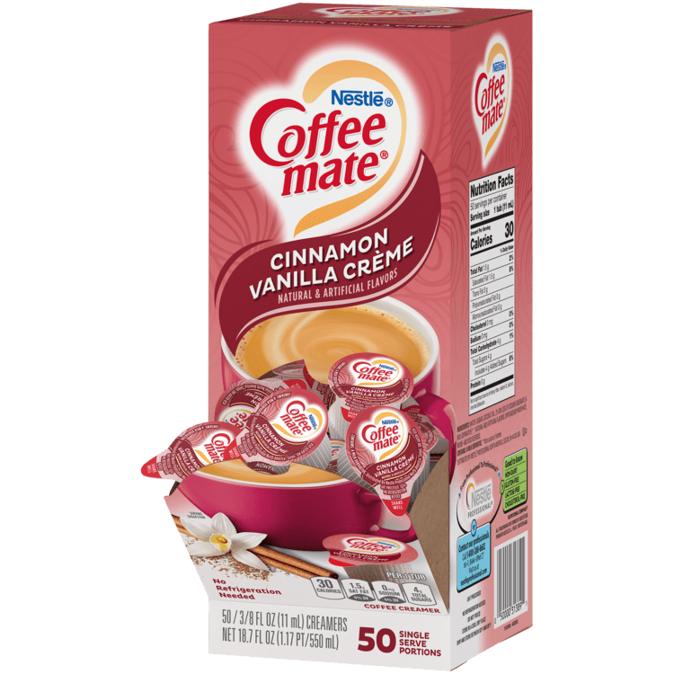 Coffee Mate Cinnamon Vanilla CrÃ¨me Coffee Creamer Singles, 0.375 Fl Oz