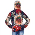 thumbnail image 4 of Xecao Paisley2 Print Fishing Shirts for teenager Long Sleeve UV Sun Protection Hoodie with Zipper Outdoor Hiking Shirts-Medium, 4 of 7